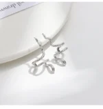 925 Silver Hypoallergenic Snake Ear Cuffs for Non-Pierced Ears - Image 4