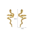 925 Silver Hypoallergenic Snake Ear Cuffs for Non-Pierced Ears - Image 7