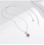 925 Silver Necklace Vintage Zirconia - Image 3