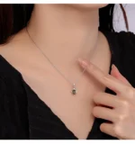 925 Silver Necklace Vintage Zirconia - Image 6