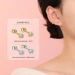 Tarnish-Free 925 Sterling Silver Cube Earrings - Image 5