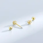 Tarnish-Free 925 Sterling Silver Cube Earrings - Image 3