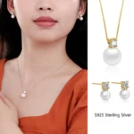 S925 Sterling Silver Earrings Princess Four Claws with Diamonds - Image 2