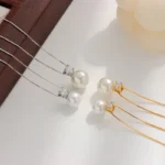 925 Sterling Silver Necklace Princess with Four Claws and Diamonds - Image 4