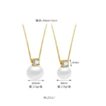 925 Sterling Silver Necklace Princess with Four Claws and Diamonds - Image 5