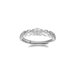 925 Sterling Silver Rings Adjustable Band - Without Pearl
