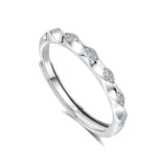 Hypoallergenic Adjustable Couple Rings in 925 Sterling Silver-FDJZ-152 - Image 2