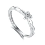 Hypoallergenic Adjustable Couple Rings in 925 Sterling Silver-FDJZ-168 - Image 2