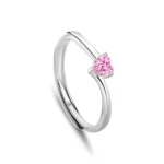 Hypoallergenic Adjustable Couple Rings in 925 Sterling Silver-FDJZ-273 - Image 2