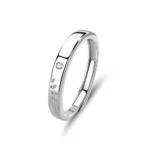 Hypoallergenic Adjustable Couple Rings in 925 Sterling Silver-FDJZ-281