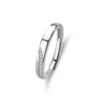 Hypoallergenic Adjustable Couple Rings in 925 Sterling Silver-FDJZ-281 - Image 2