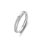 Hypoallergenic Adjustable Couple Rings in 925 Sterling Silver-FDJZ-285