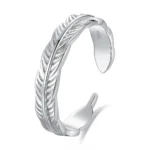 Hypoallergenic Adjustable Couple Rings in 925 Sterling Silver-FDJZ-310