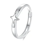 Hypoallergenic Adjustable Couple Rings in 925 Sterling Silver-FDJZ-311