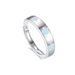 Hypoallergenic Adjustable Couple Rings in 925 Sterling Silver-FDJZ-354 - Image 2