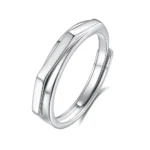 Hypoallergenic Adjustable Couple Rings in 925 Sterling Silver-FDJZ-361