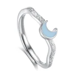 Hypoallergenic Adjustable Couple Rings in 925 Sterling Silver-FDJZ-372 - Image 2