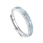 Hypoallergenic Adjustable Couple Rings in 925 Sterling Silver-FDJZ-376 - Image 2